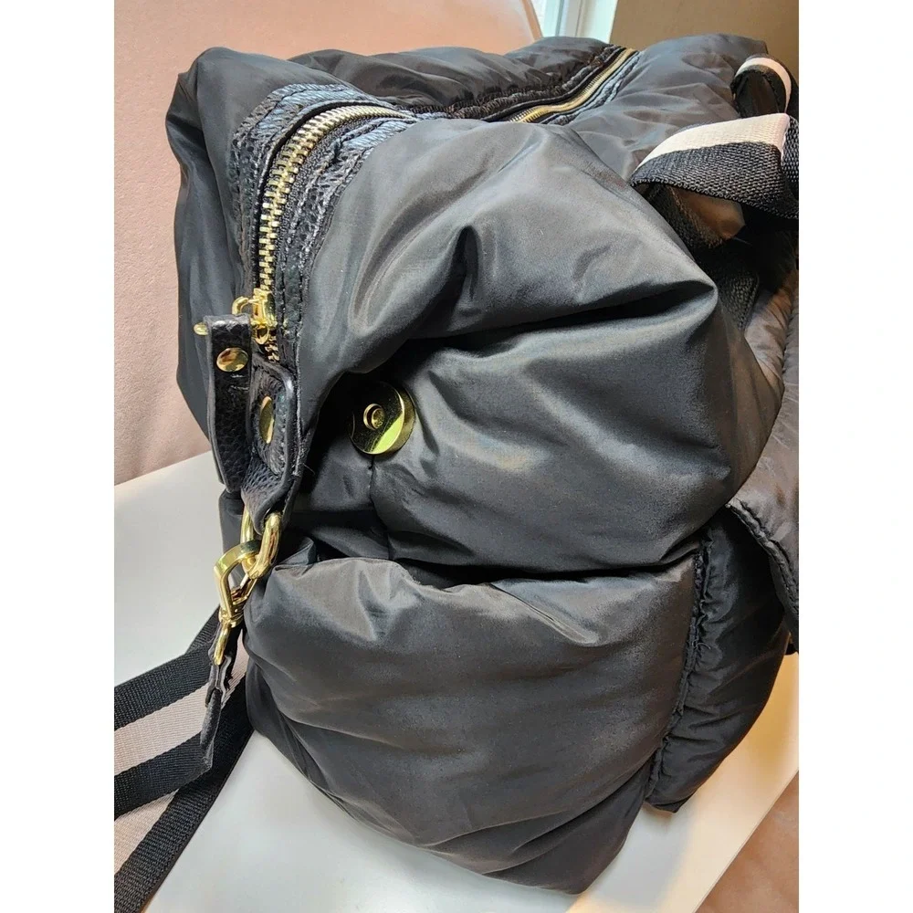 Tommy‎ Bahama Black Duffle Weekender Tote Bag Padded Travel Gym